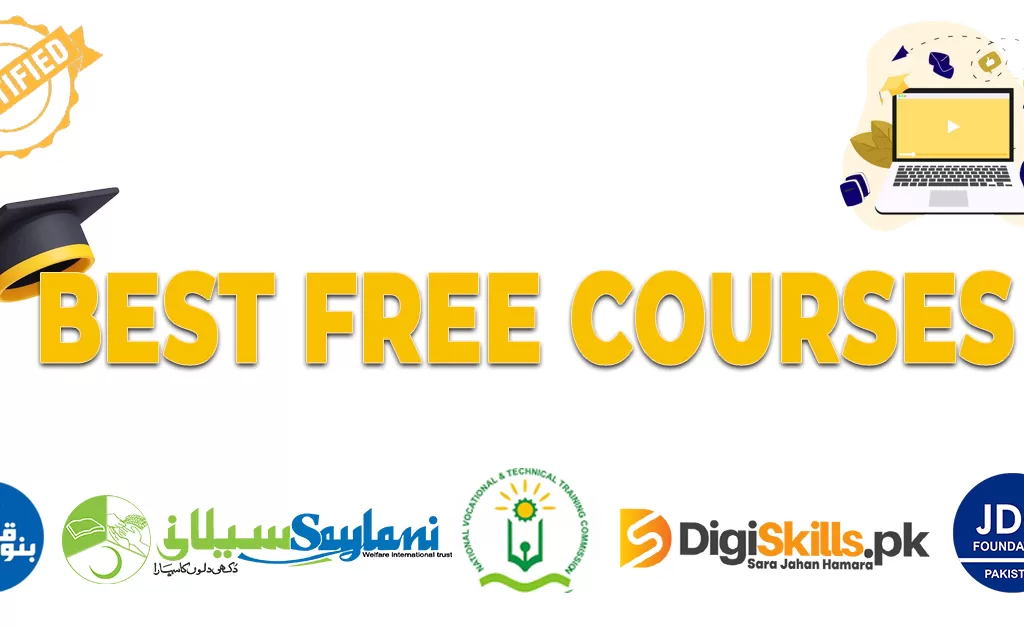 Free Courses By Navttc, Saylani, JDC, Bano Qabil & Digiskill